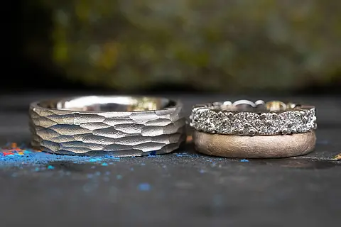 Außergewöhnliche Ehering Kombination 