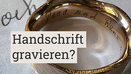 Lasergravur mit der eigenen Handschrift