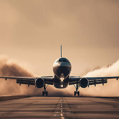 Fliegen zur Trauringmanufaktur