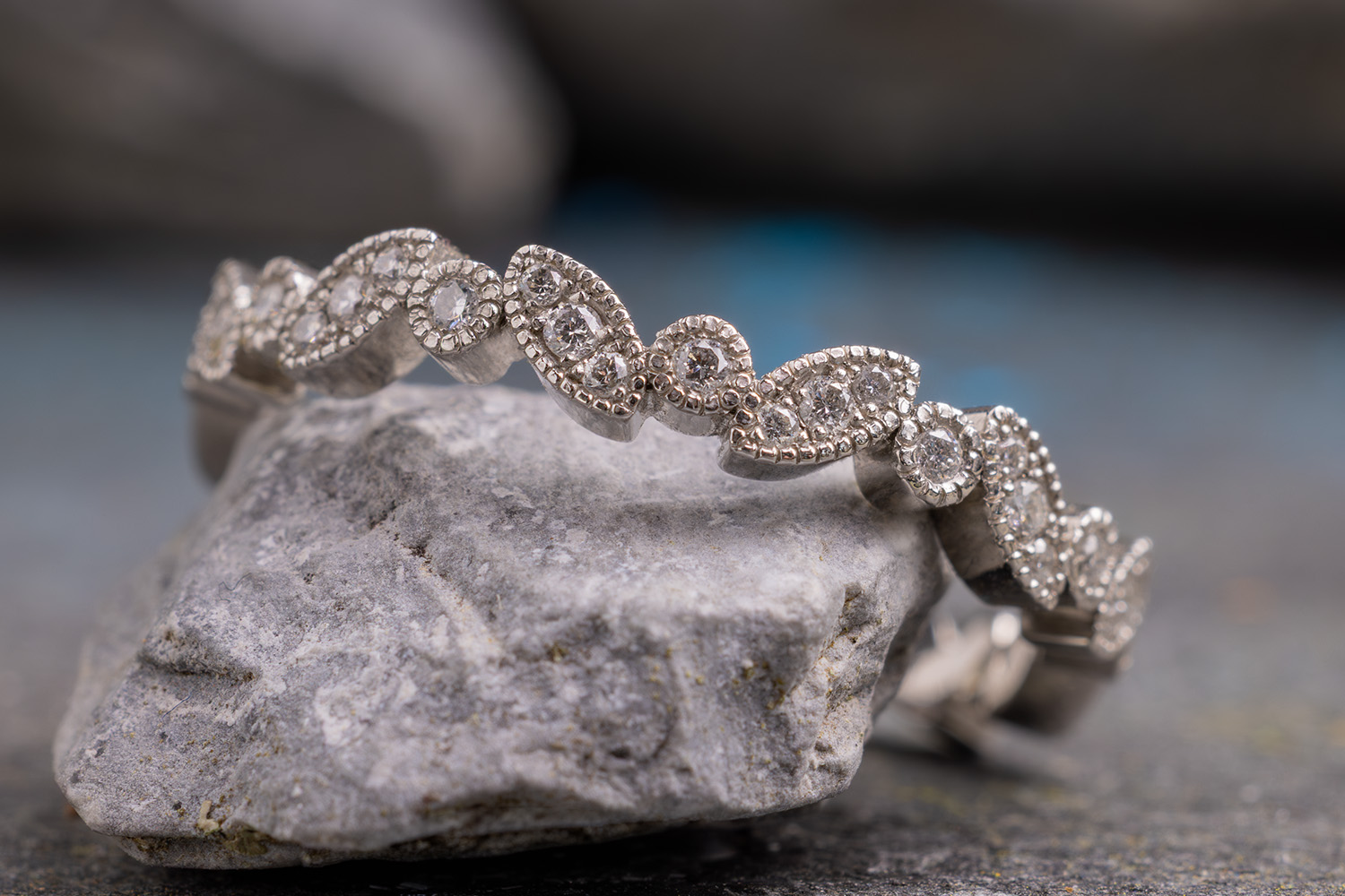 Vintage Verlobungsring aus Platin